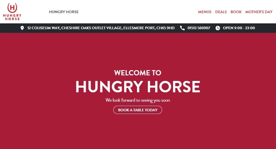 Hungry Horse restaurants at Cheshire Oaks